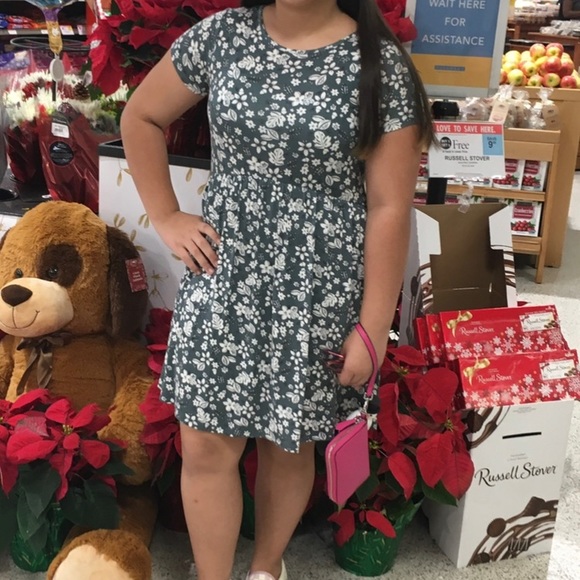 Copper Key Girls Green Floral Dress 🐢🐊 Size: L - Picture 3 of 11